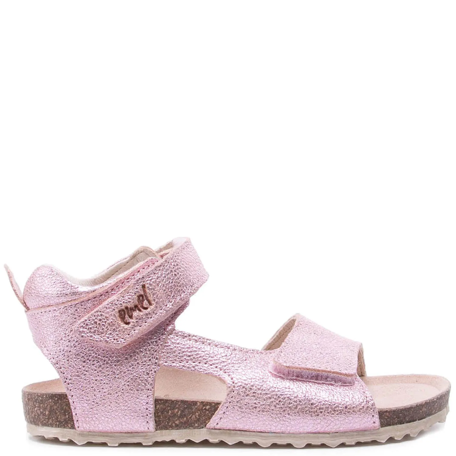 (2508C/2509C) Emel pink shiny velcro sandals