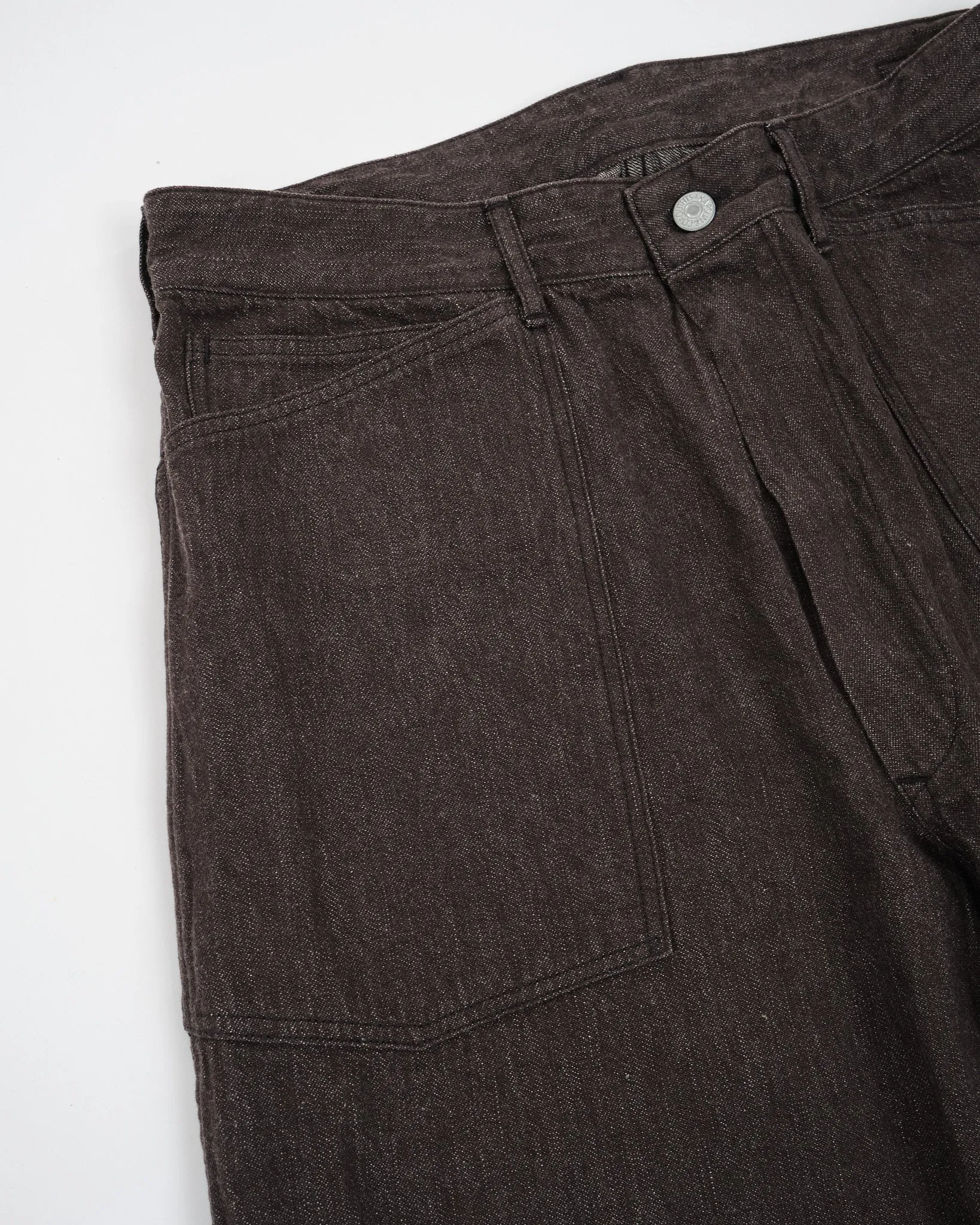 35 Backleback Baker Pants Brown One Wash