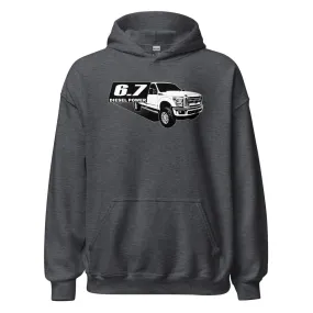 6.7 Powerstroke Hoodie Power Stroke Sweatshirt With Diesel Truck