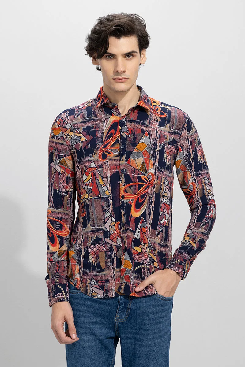 Abstractic Orange Shirt