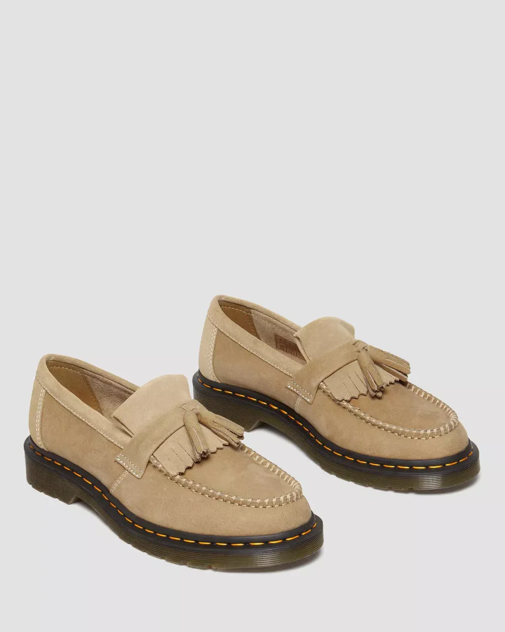 Adrian Tumbled Nubuck Leather Tassel Loafers