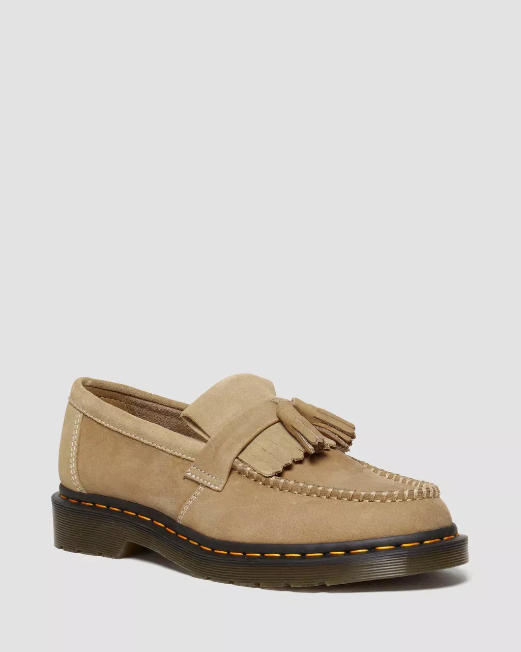 Adrian Tumbled Nubuck Leather Tassel Loafers