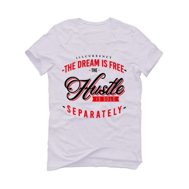 Air Jordan 4 "Red Cement" White T-Shirt (The dream is free)