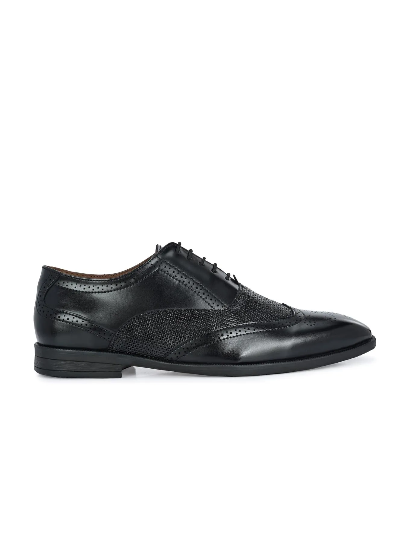 Alberto Torresi Black Formal 594 Brogue Shoes