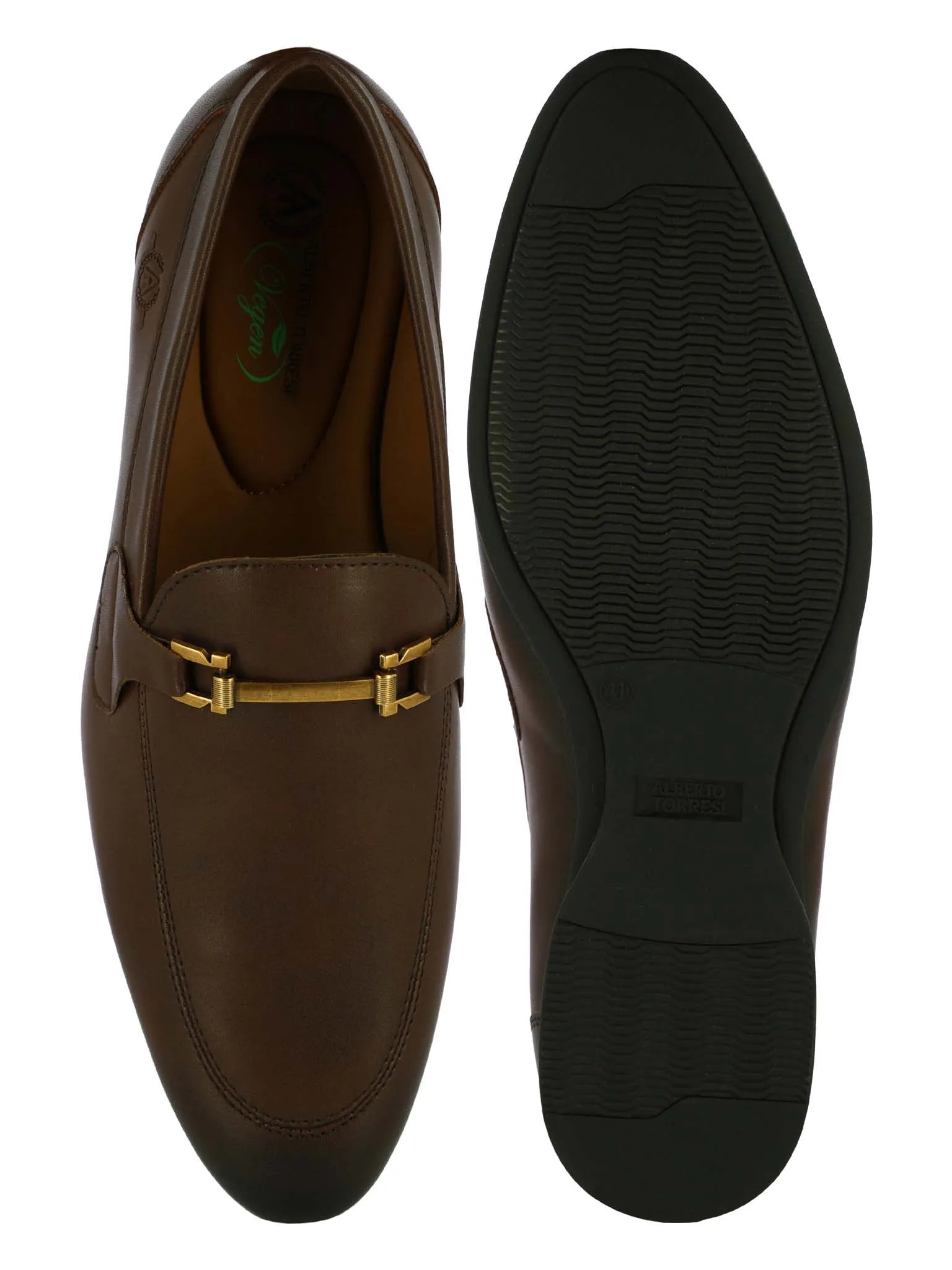 Alberto Torresi Men Cape Brown Formal Slip-Ons