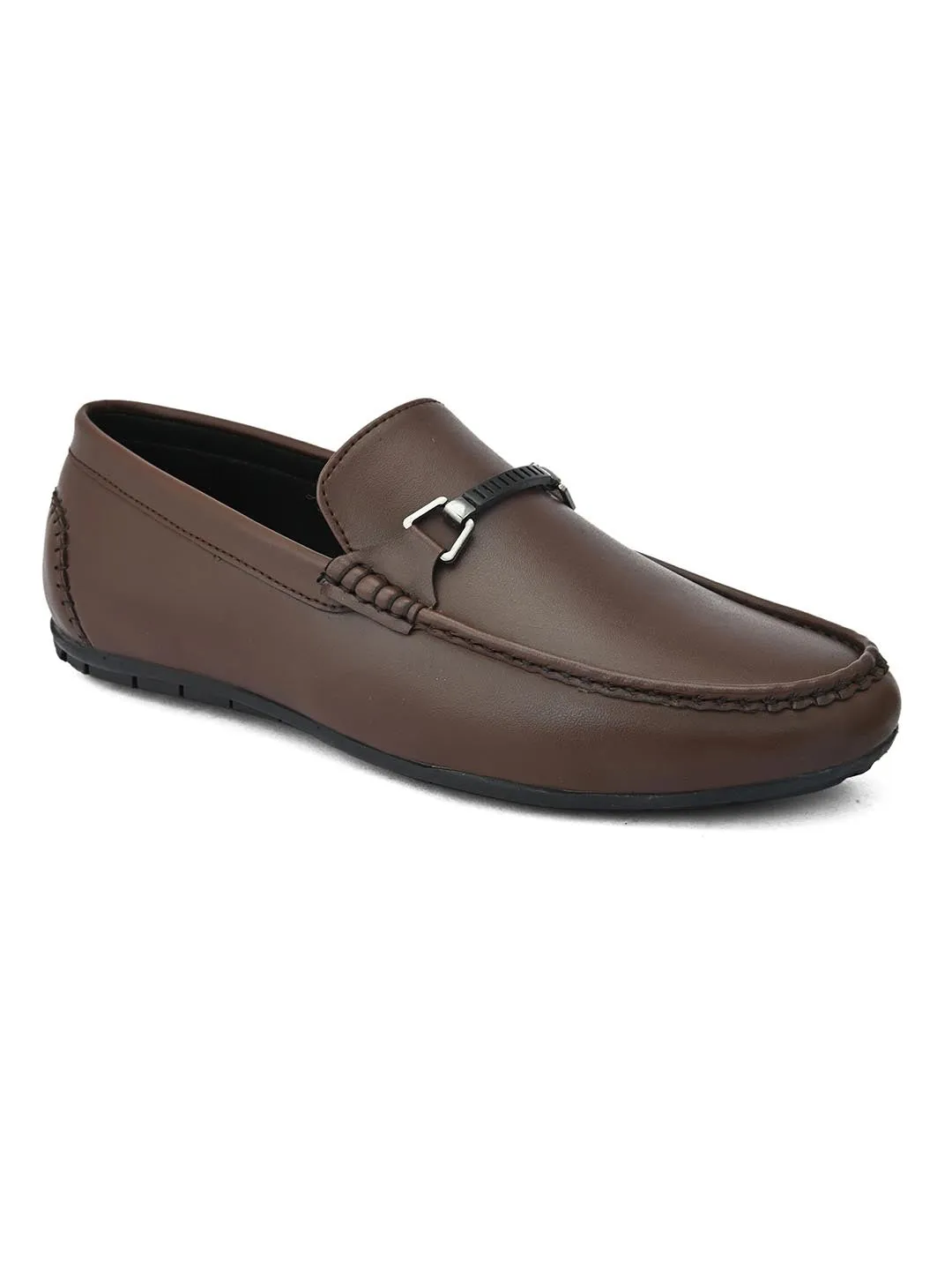 Alberto Torresi Synthetic BRown Loafers For Men