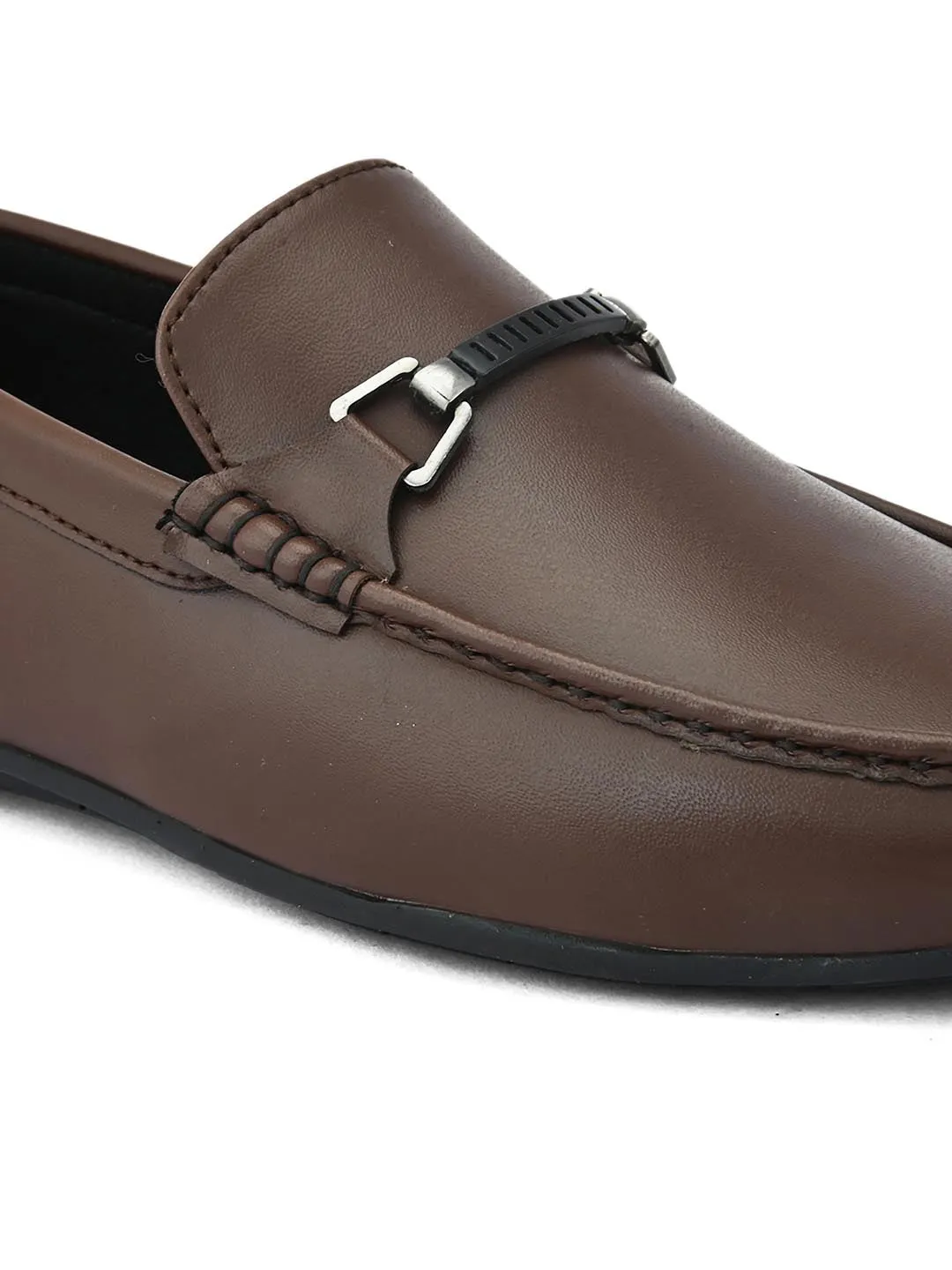 Alberto Torresi Synthetic BRown Loafers For Men