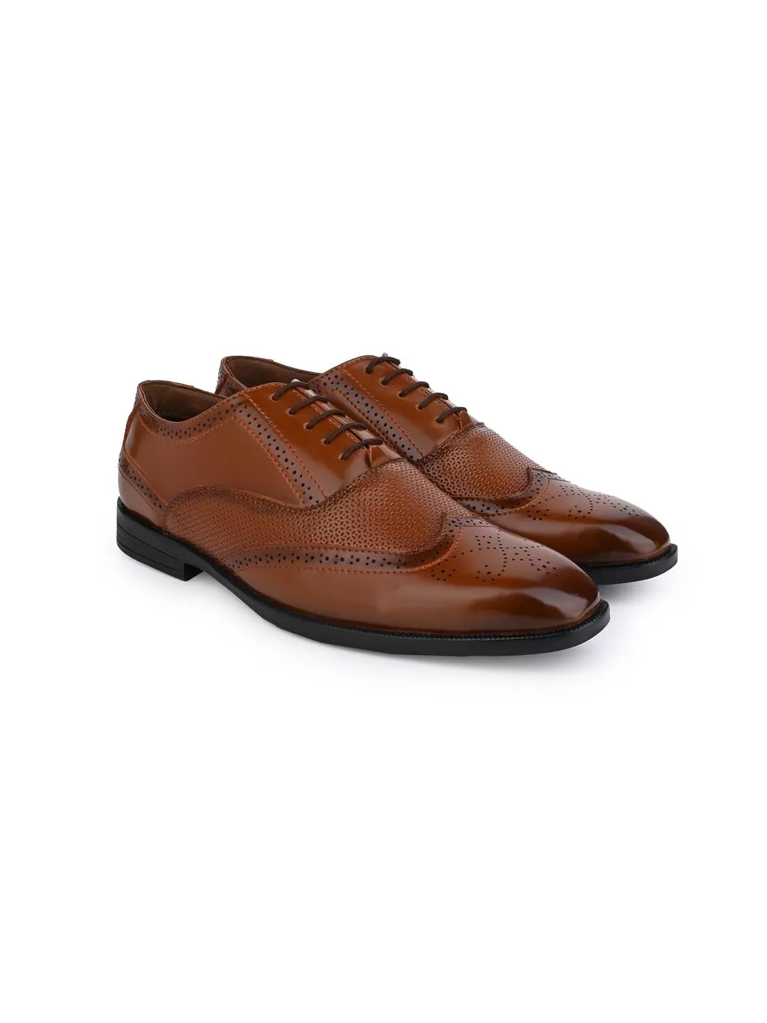 Alberto Torresi Tan Formal 594 Brogue Shoes