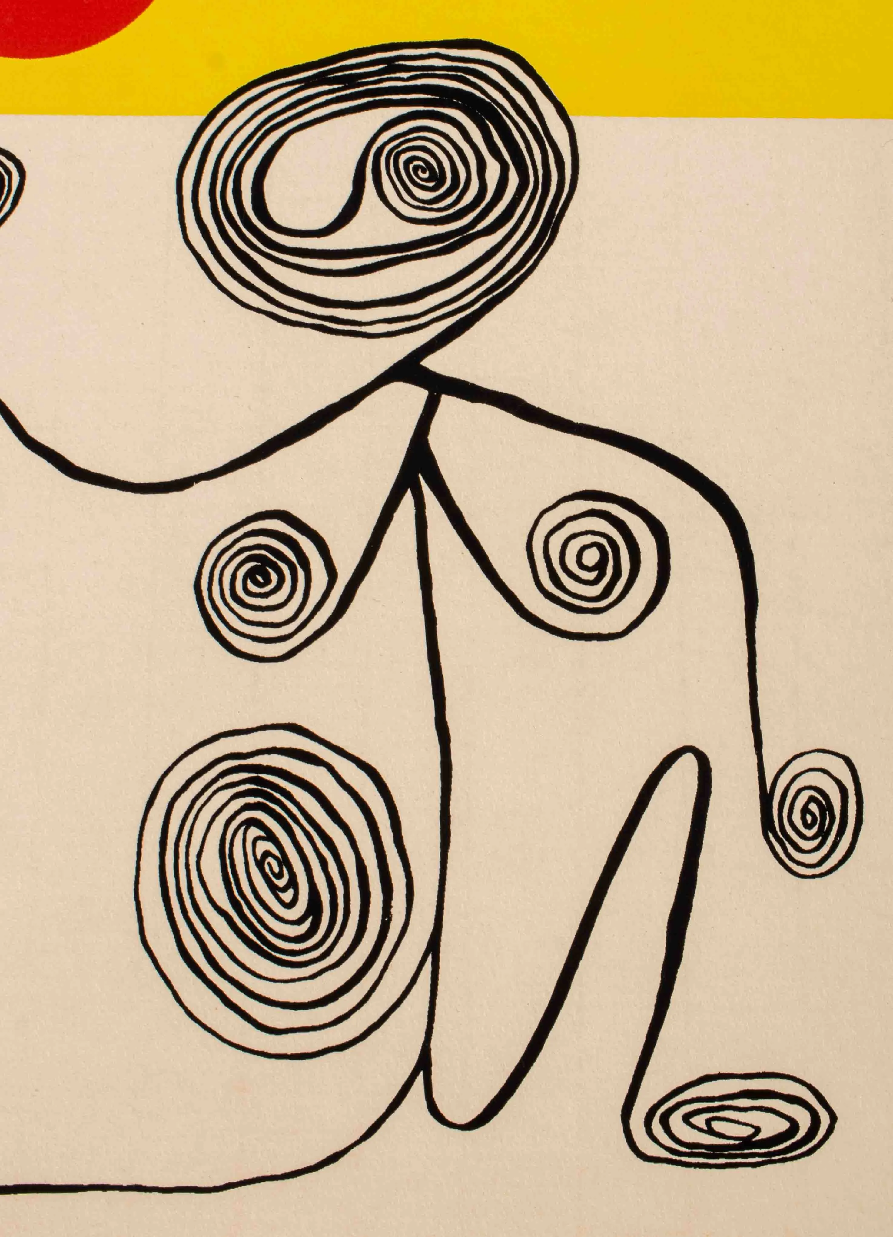 Alexander Calder Wire Figure Lithograph