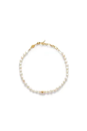 Anni Lu Stellar Pearly Anklet - Gold