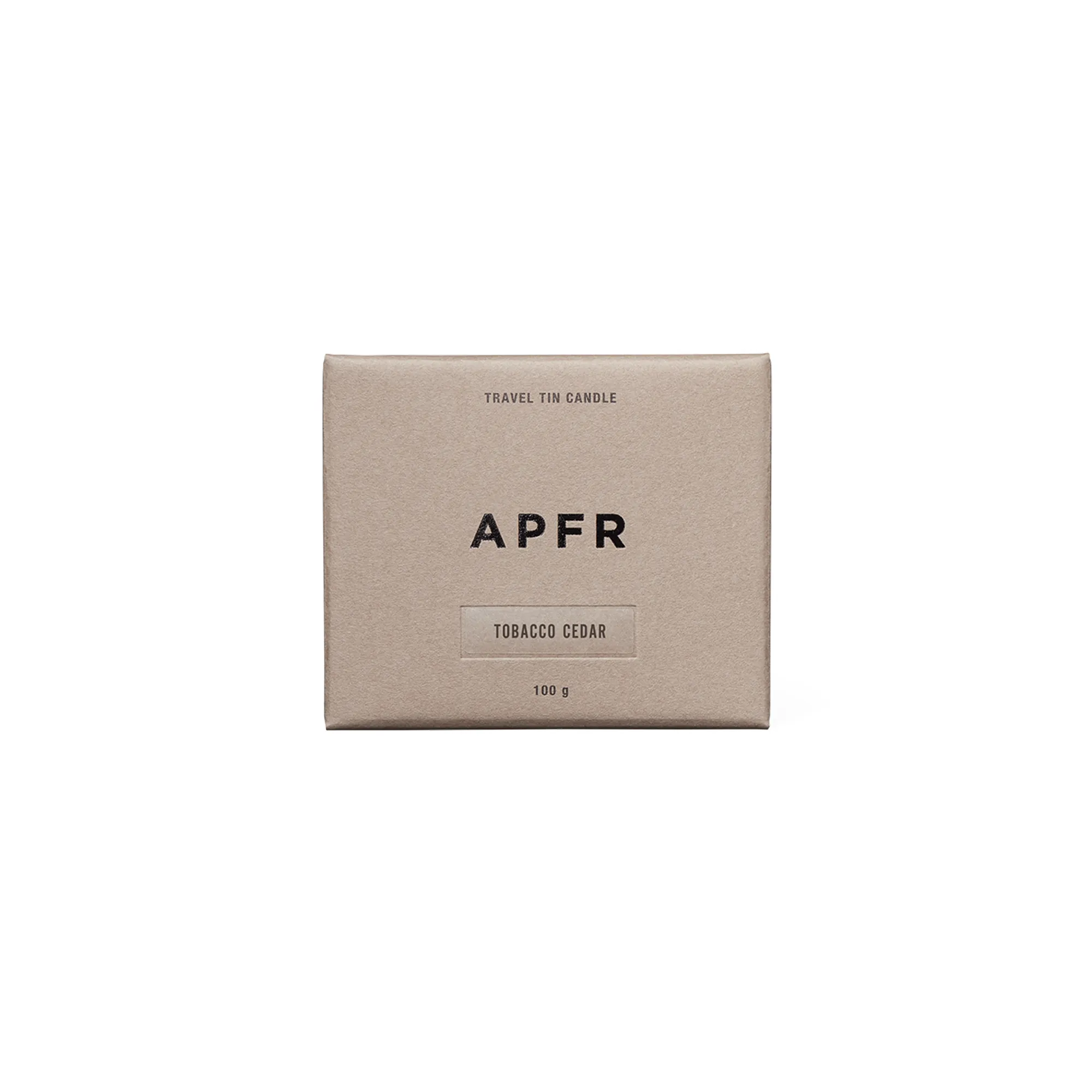 APFR Travel Tin Candle "Tobacco Cedar"