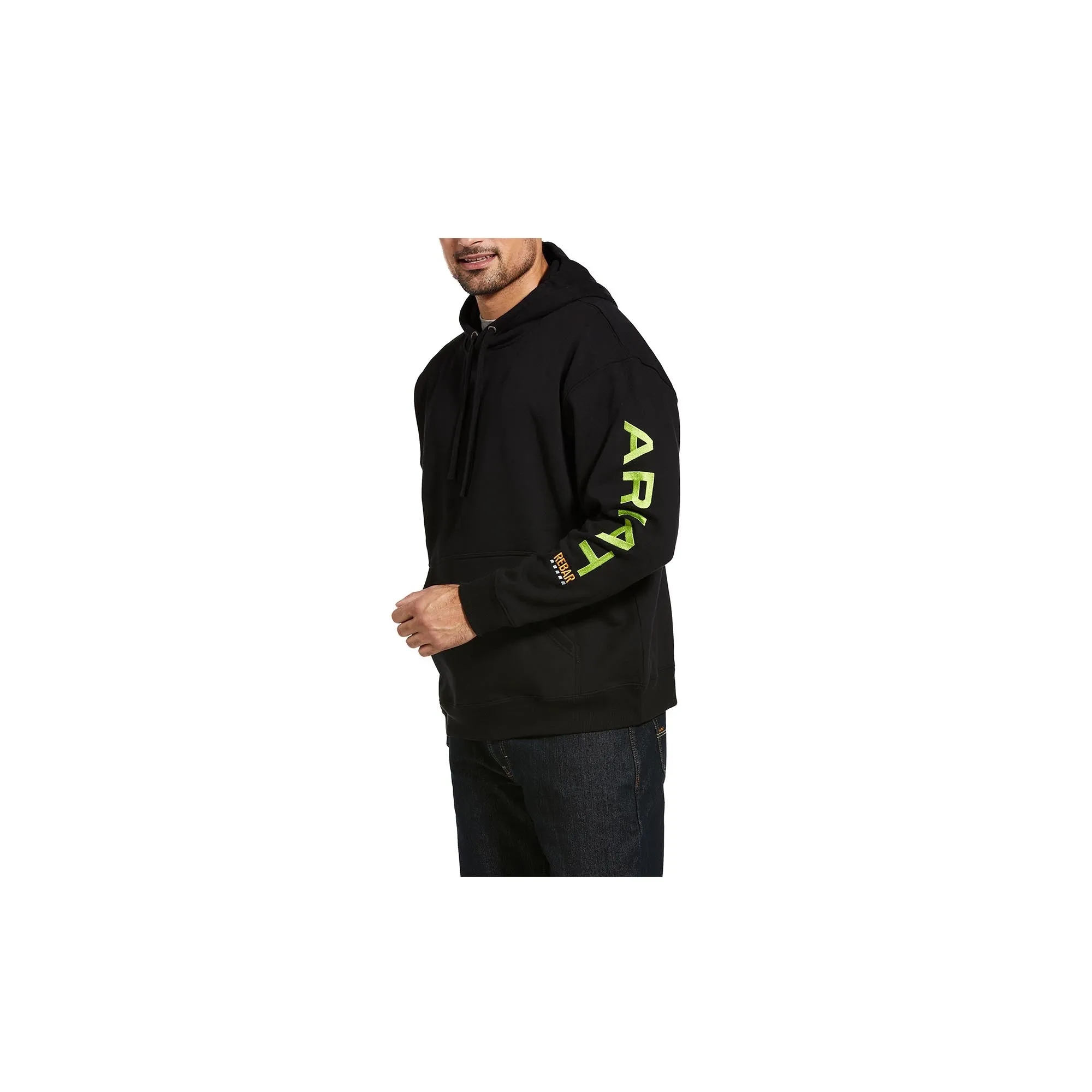 Ariat Rebar Graphic Hoodie Black Lime