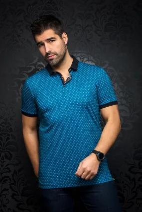 Au Noir Stretch Short-Sleeve Polos | Herold Teal