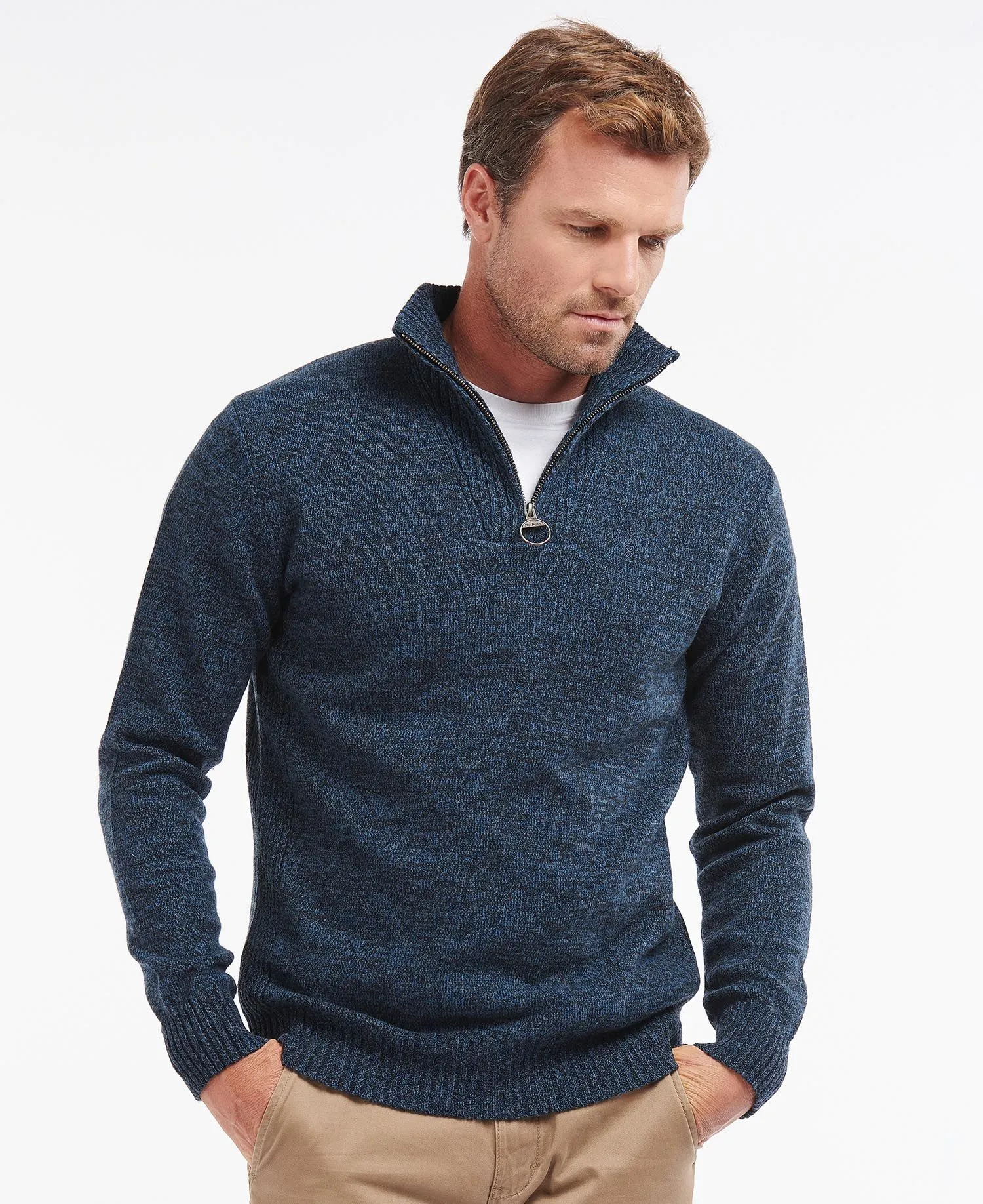 Barbour Essential Lambswool Half Zip Jumper