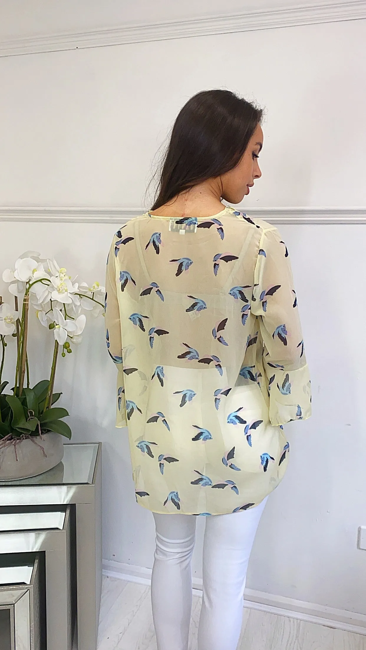 Bird Blouse (Size 8.10.12)