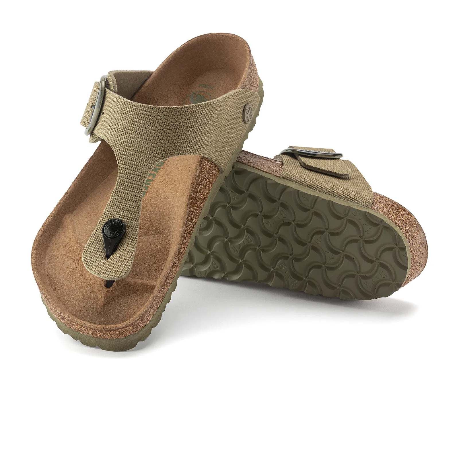 Birkenstock Gizeh Big Buckle Vegan Sandal (Women) - Faded Khaki