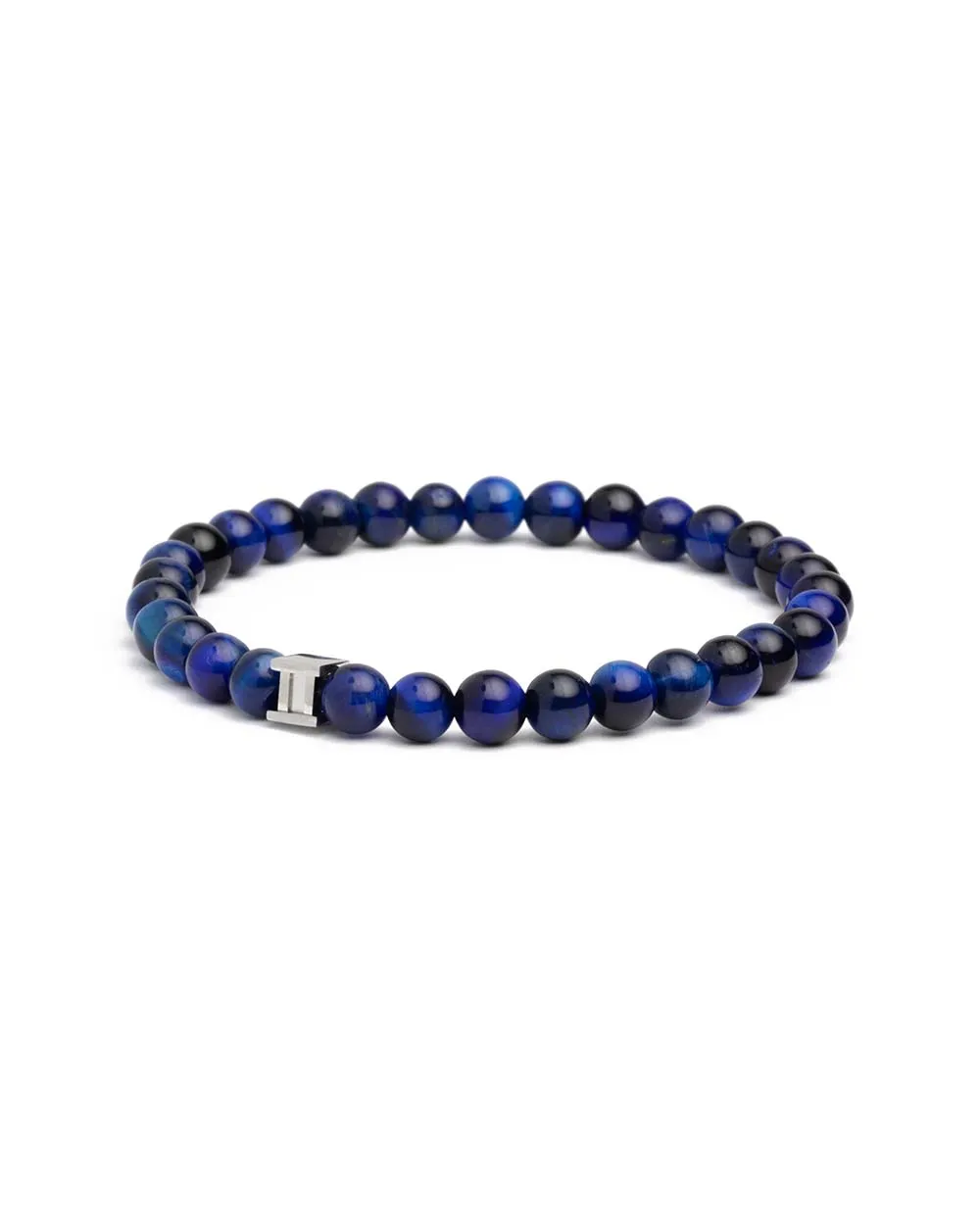 Bracelet with 6mm Blue Tiger Eye stone