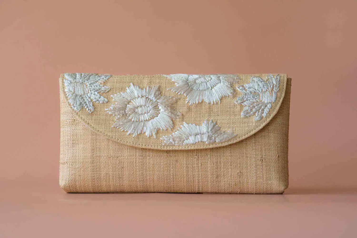 Casey Embroidered Envelope Clutch