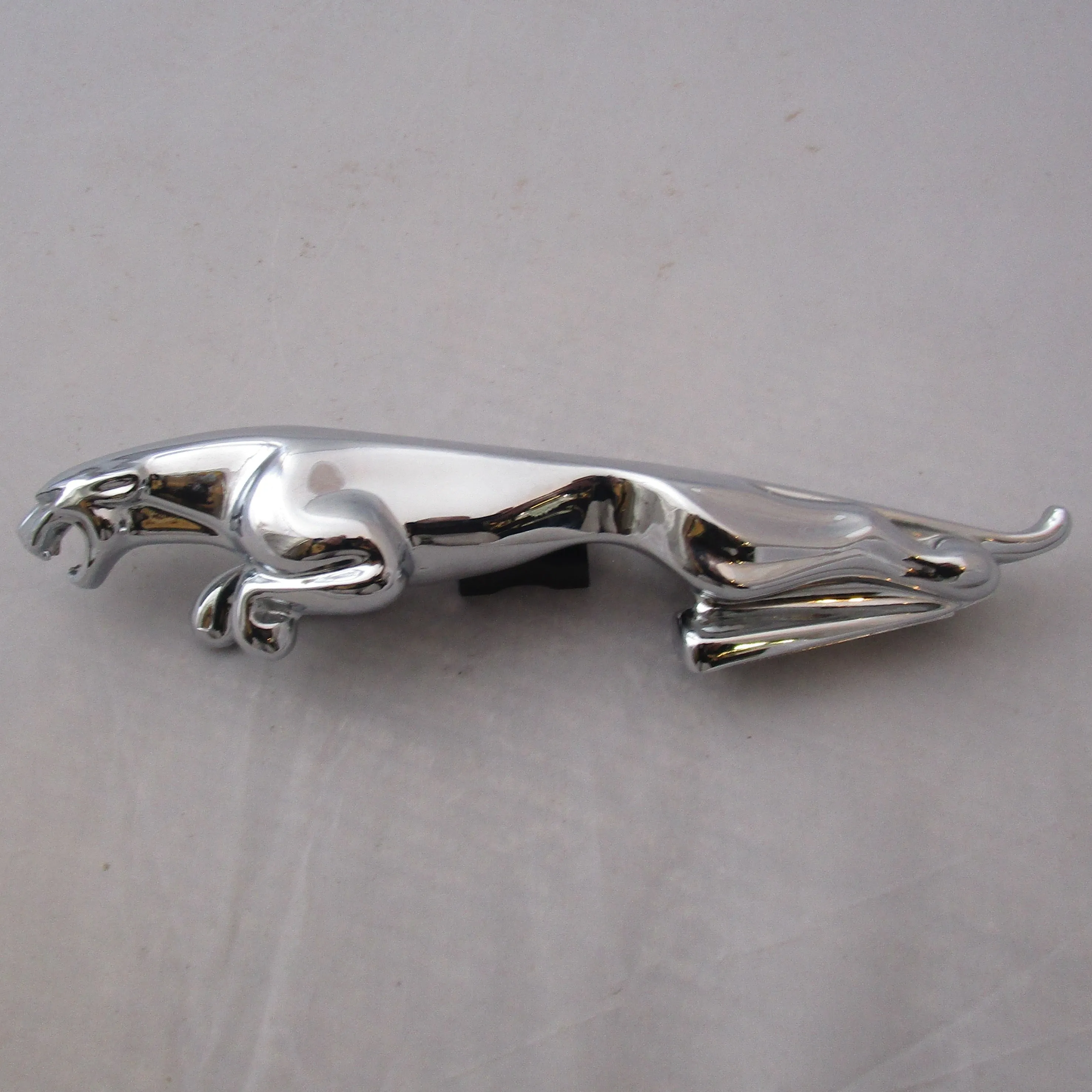 Chrome Leaping Jaguar Car Bonnet Mascot Figurine Vintage Mid Century c1960