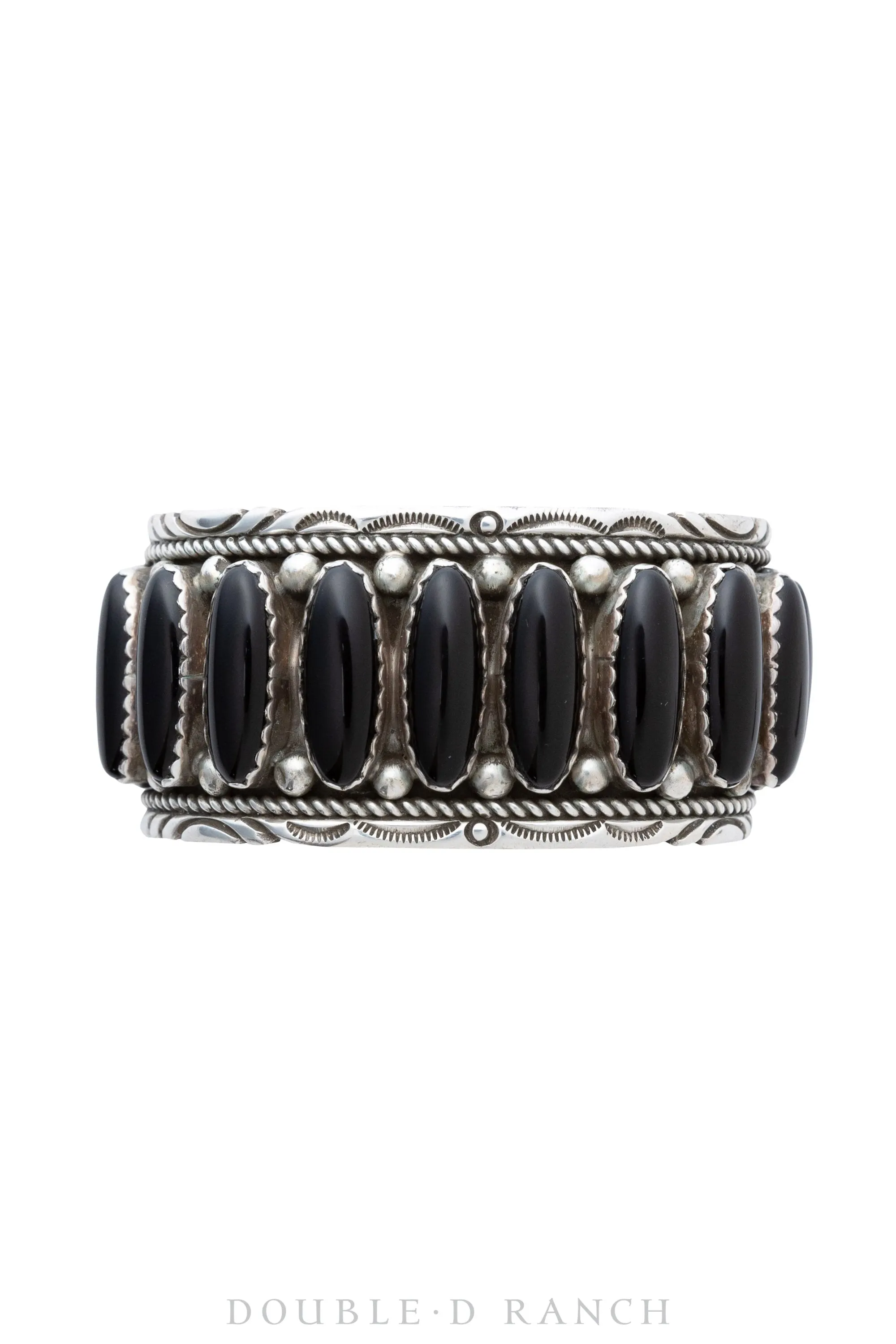 Cuff, Row, Onyx, Hallmark, Vintage, 3378