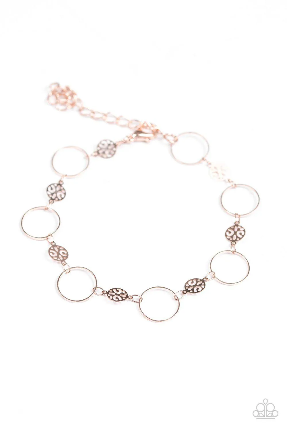 Dainty Delicacy Rose Gold Bracelet - Paparazzi Accessories