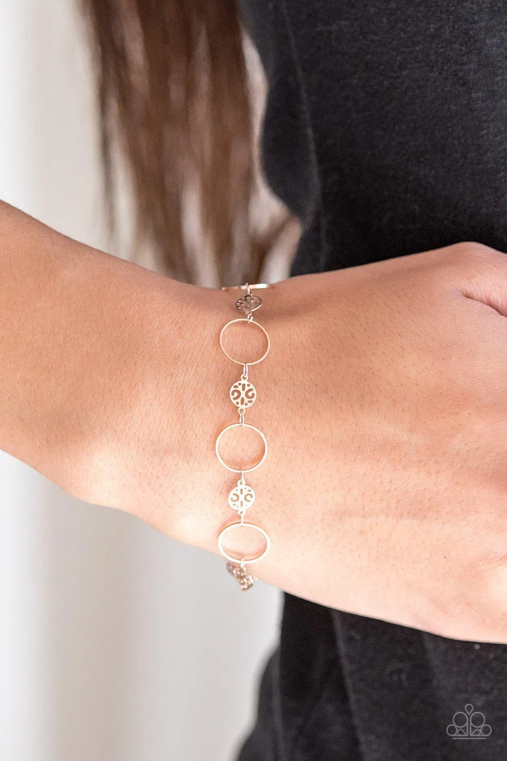 Dainty Delicacy Rose Gold Bracelet - Paparazzi Accessories