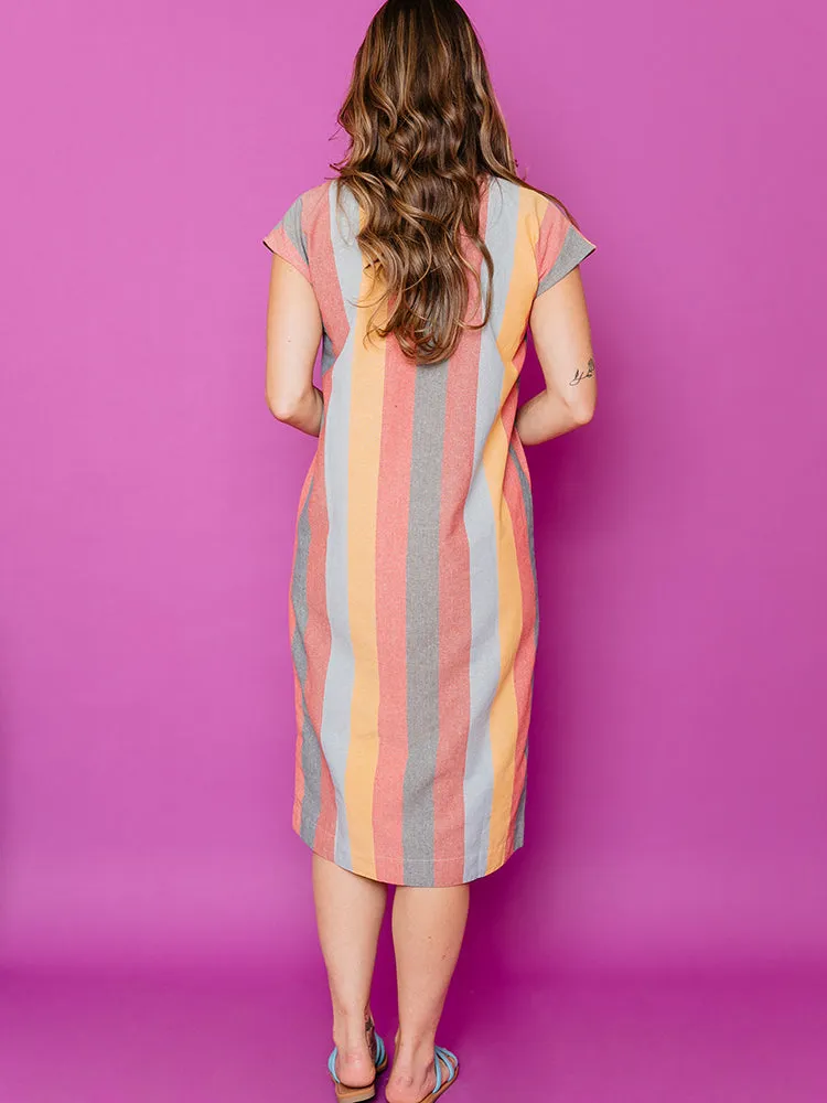 Darjeeling Pocket Dress - Solstice Stripe