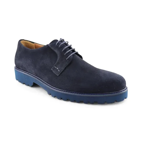 Derby in camoscio blu