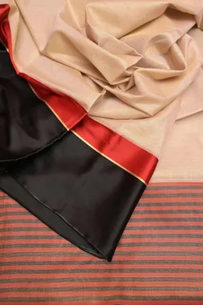 Dirt Cream Color Tissue Chanderi Saree