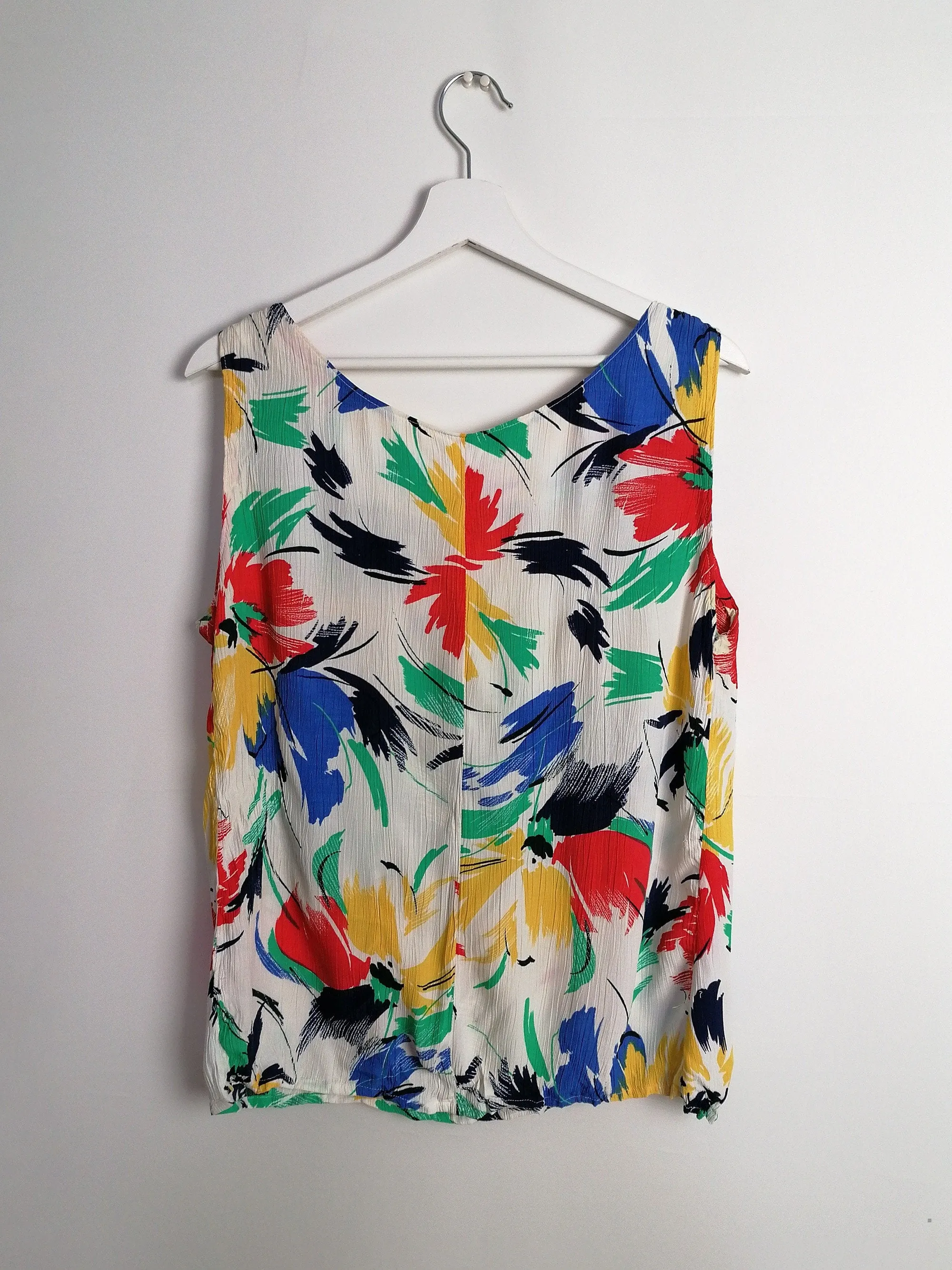 Floral Graphic Print Vest Top