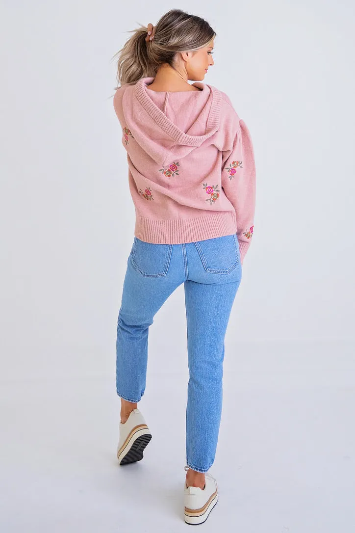 Floral Novelty Sweater Hoodie