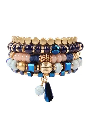 Full Of Treasure Bracelet Set - Navy