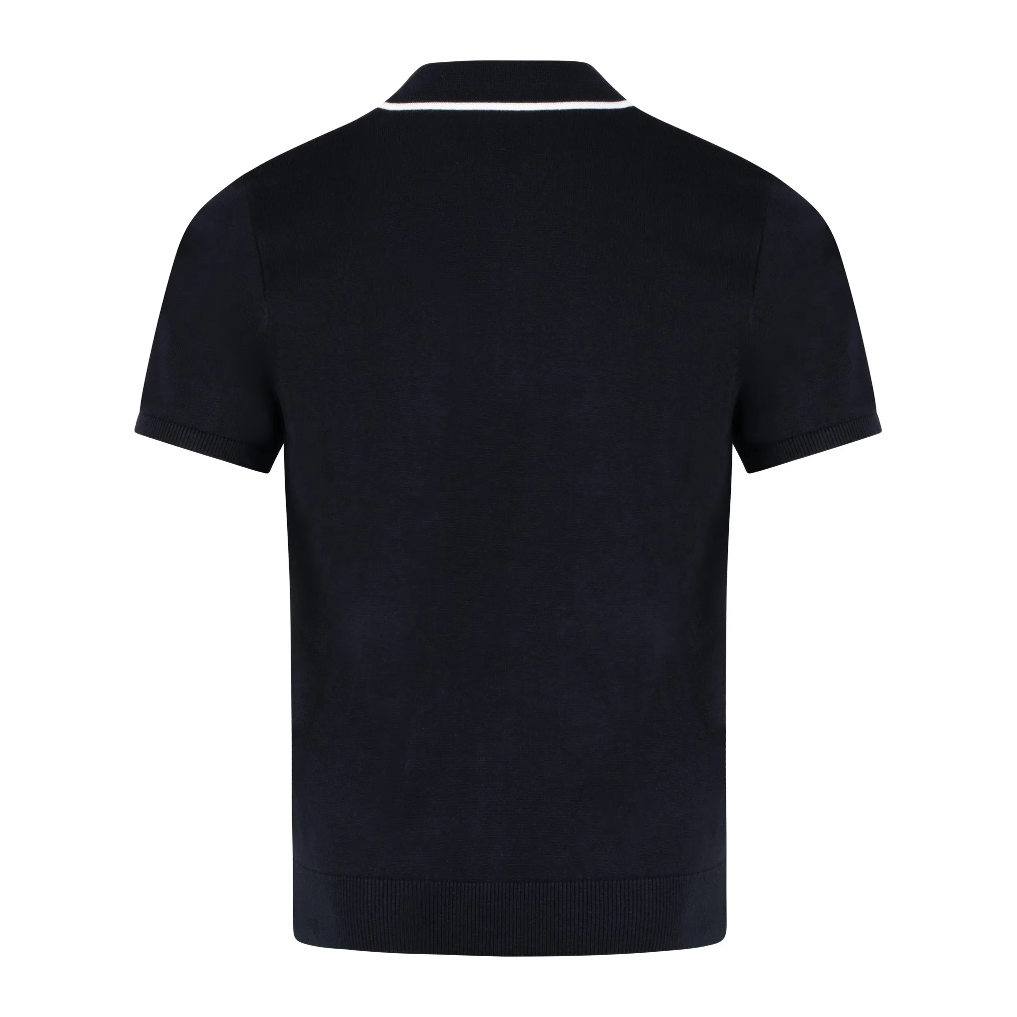 Gabicci Vintage Pierre Knit Polo Shirt Navy