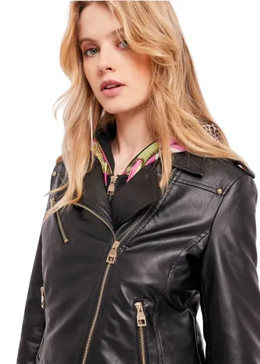 Gaudì women's eco-leather jacket 321BD38003 2001 black