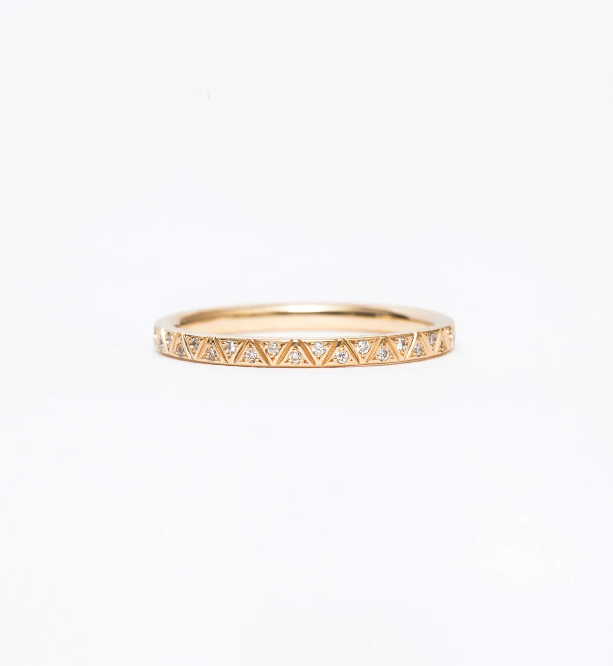 Geometric Pattern Eternity Band