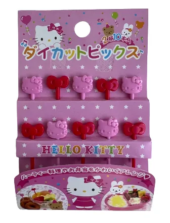 Hello Kitty & Bows Food Picks