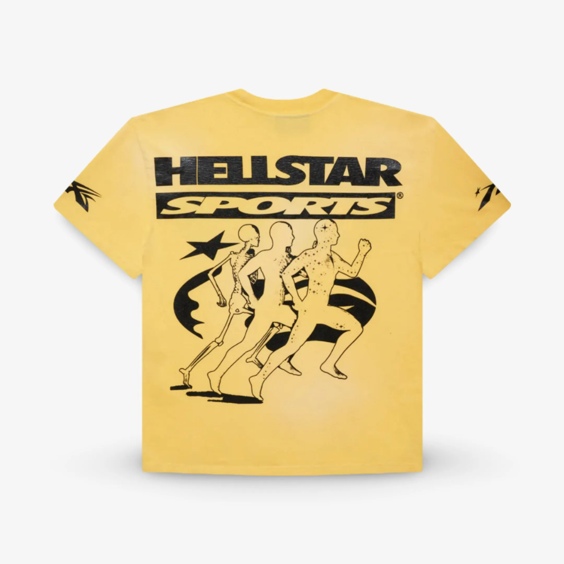 Hellstar Sports T-Shirt 'Marathon' Washed Yellow SS24