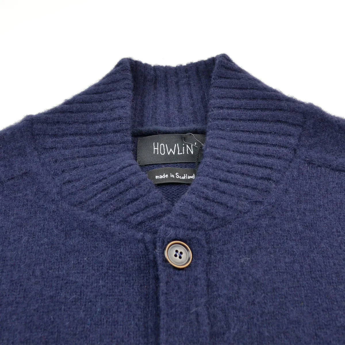 Howlin' - Four Eyes Wool Cardigan - Navy