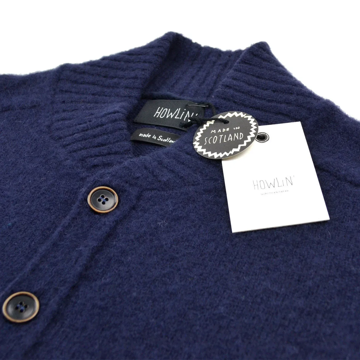 Howlin' - Four Eyes Wool Cardigan - Navy