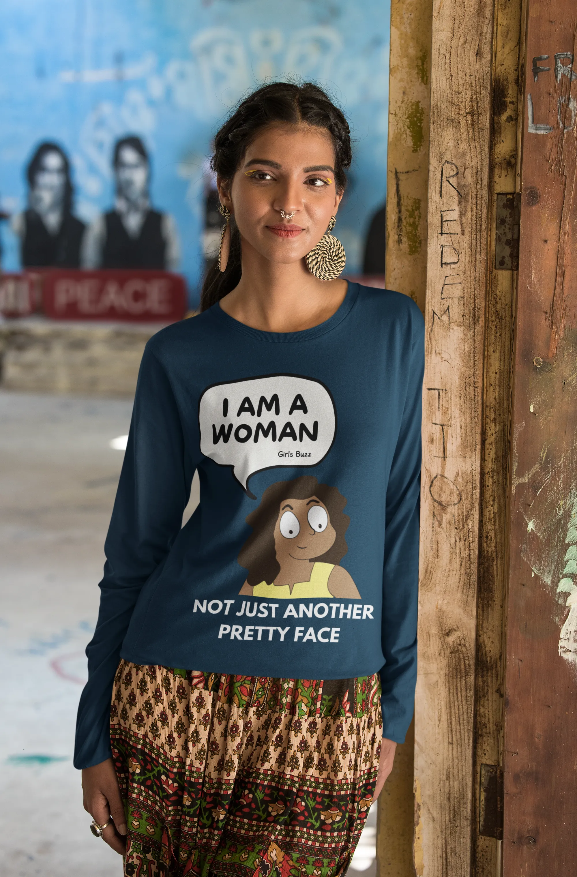 I Am A Woman Full Sleeves T-shirt