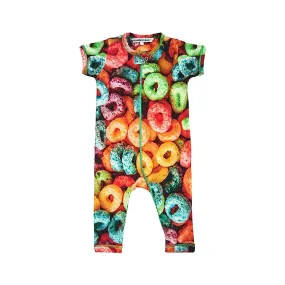 INCHWORM ALLEY FRUIT LOOPS FOOTIE ROMPER