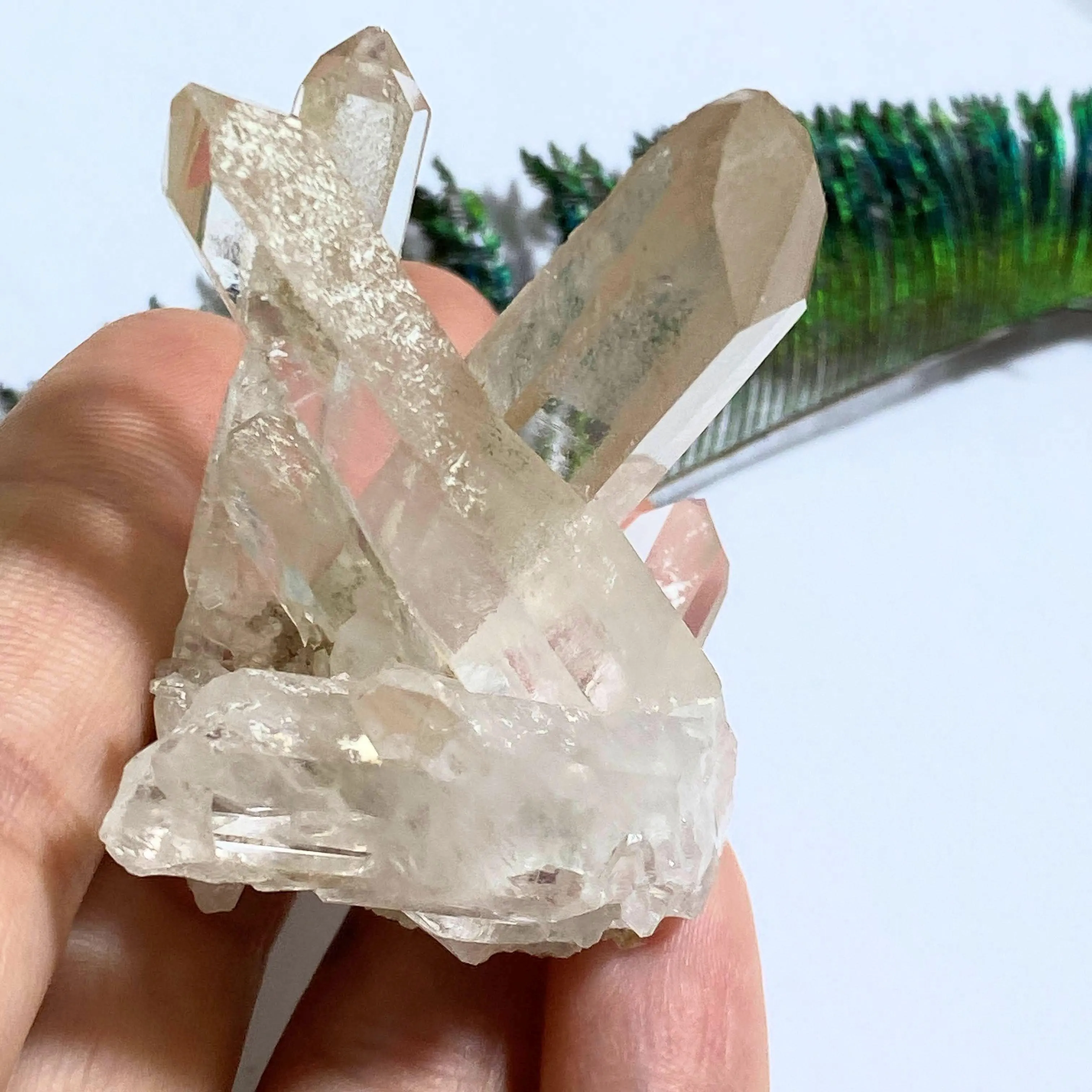 Incredible Tangerine & Clear Quartz Cluster From Zeca De Souza, Brazil ~  A Tucson Treasure Unveiled