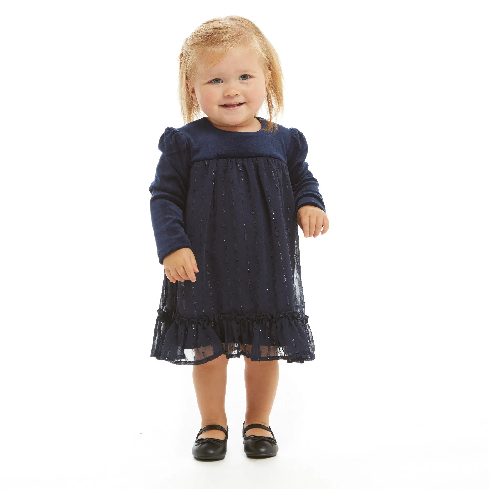 Infant Navy Holiday Dress  | Navy