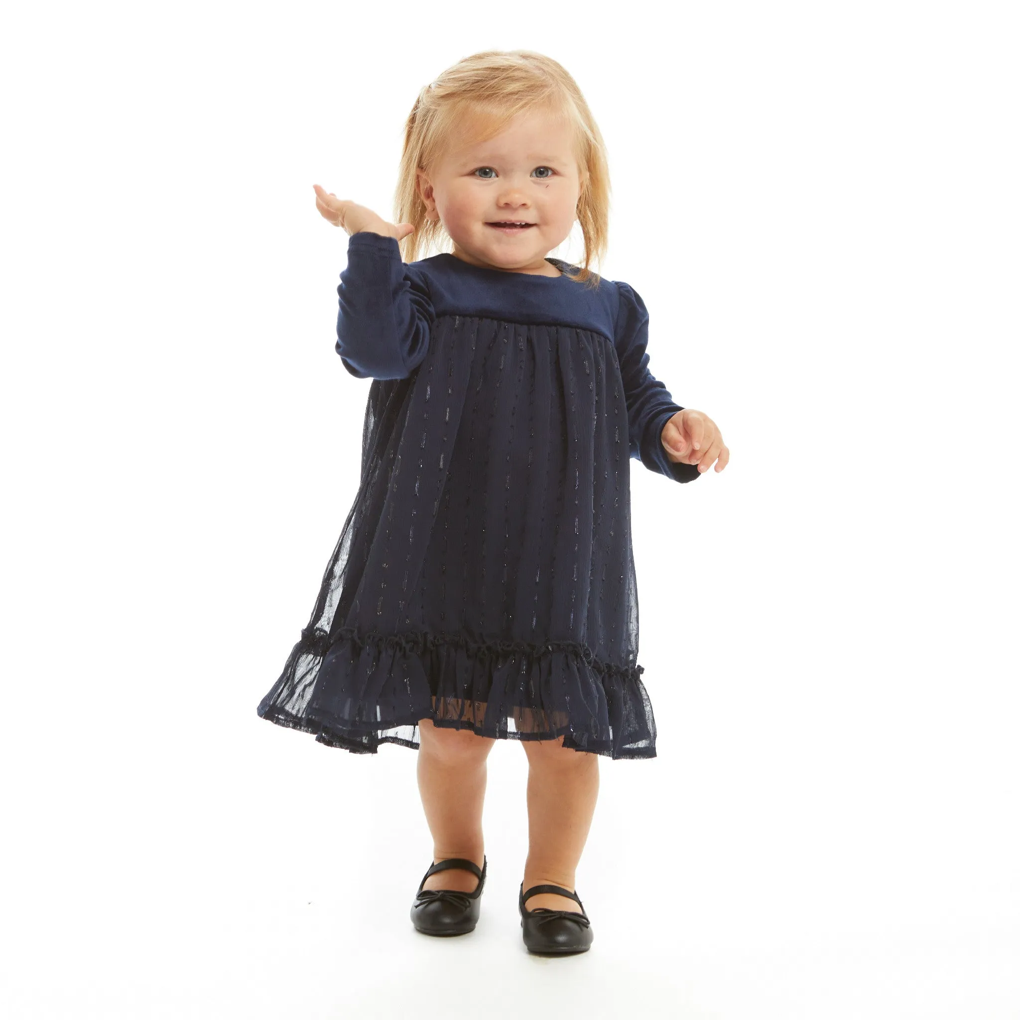 Infant Navy Holiday Dress  | Navy