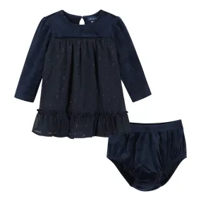 Infant Navy Holiday Dress  | Navy