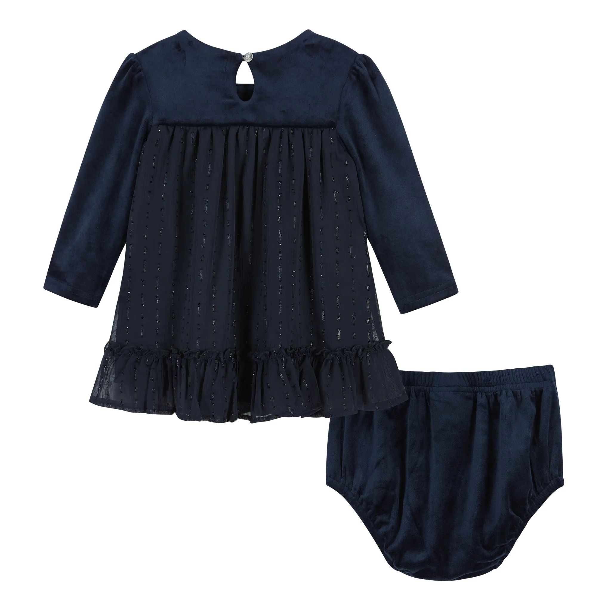 Infant Navy Holiday Dress  | Navy