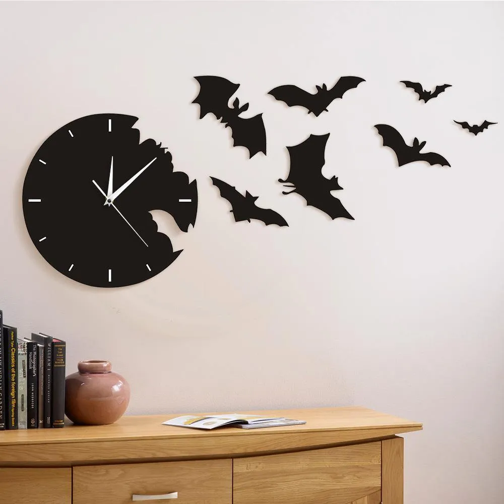 Into the Night Bats Clock