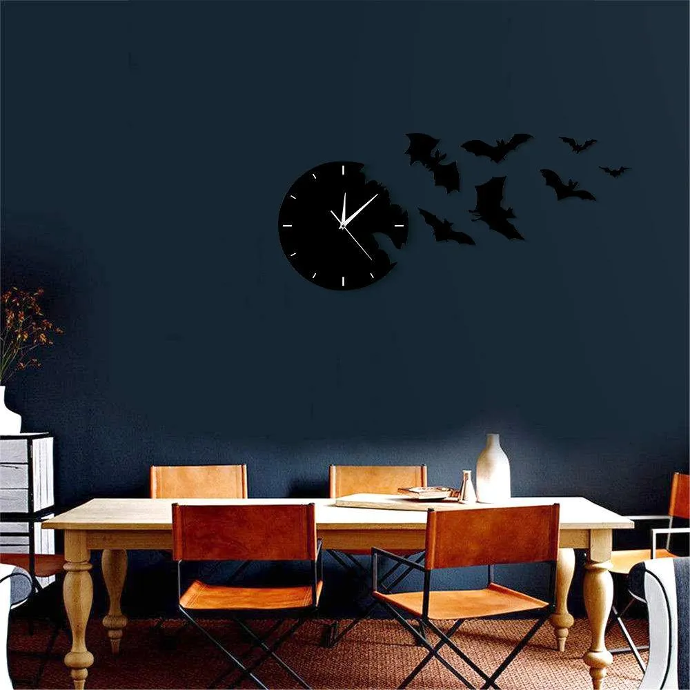 Into the Night Bats Clock