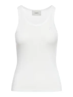 JERSEY TANK TOP WITH EMBROIDERED LOGO