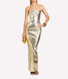 Lavonne Dress in Gold